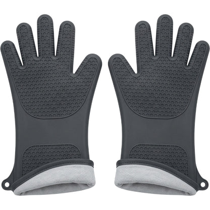 Zovon Five-Finger Silicone Oven Glove Pair 36 cm Charcoal - Product view