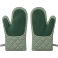 Zovon Quilted Oven Mitt Pair 32 cm Sage Green - Product view