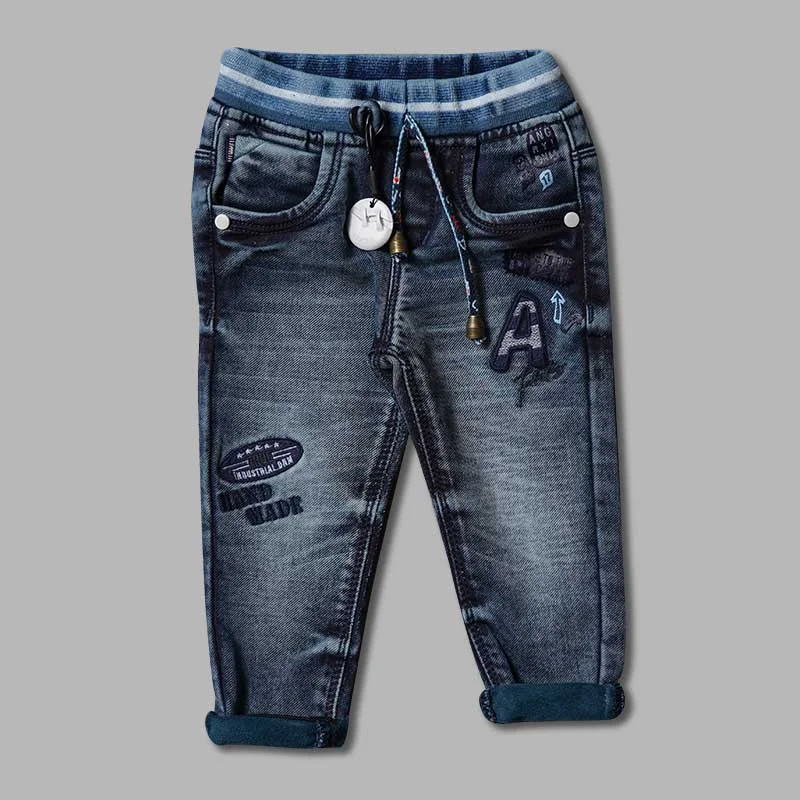 Light & Navy Blue Drawstring Jeans for Boys