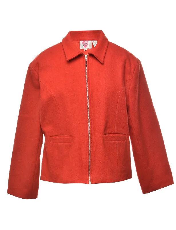 Red Cosy Jacket - L