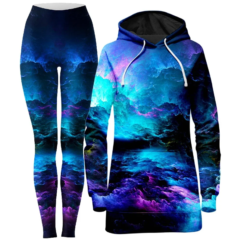 Dream Waves Hoodie Dress and Leggings Combo