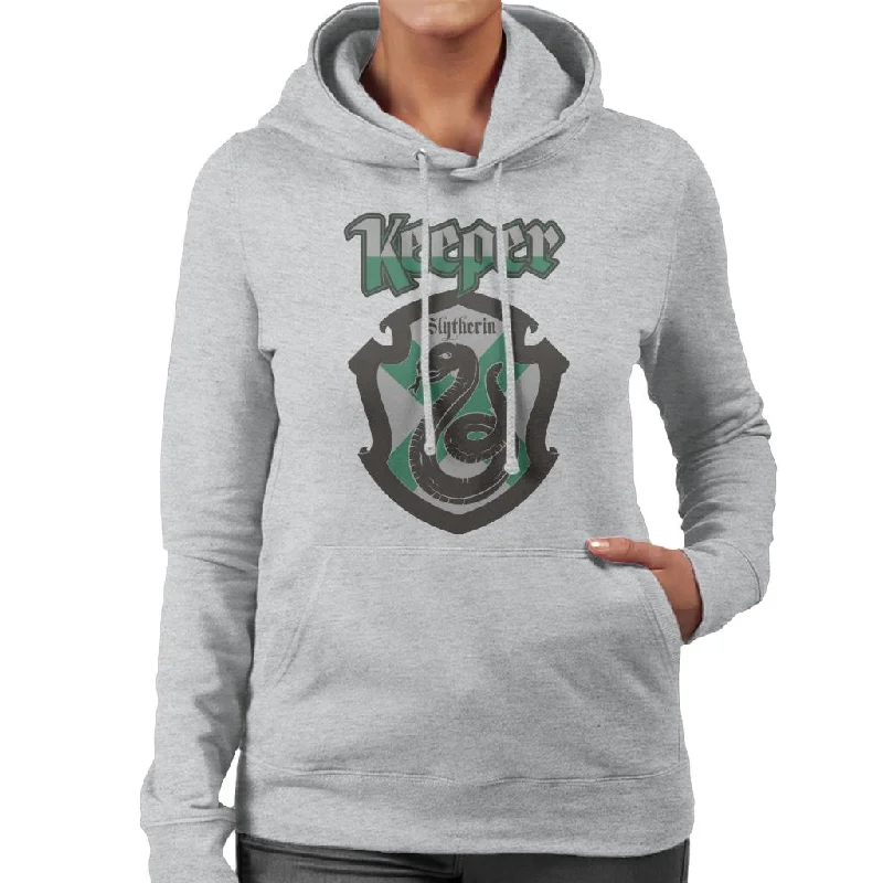 Harry Potter Quidditch Keeper Team Slytherin Women's Hooded Sweatshirt