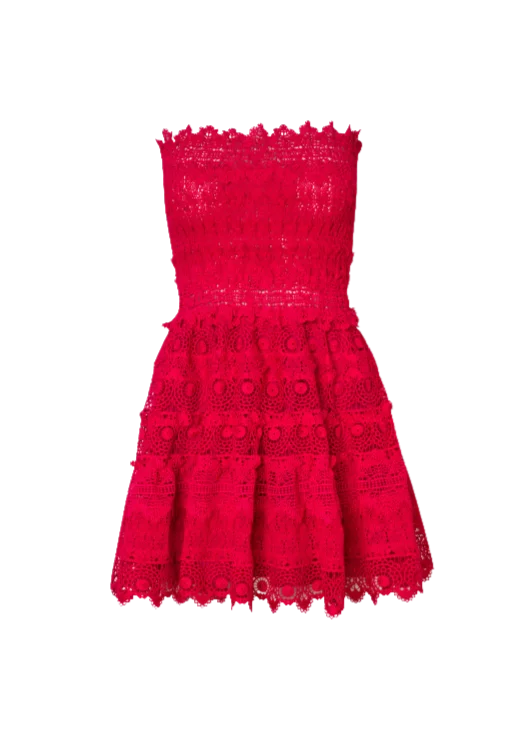 Cumbia Mini Dress Raspberry