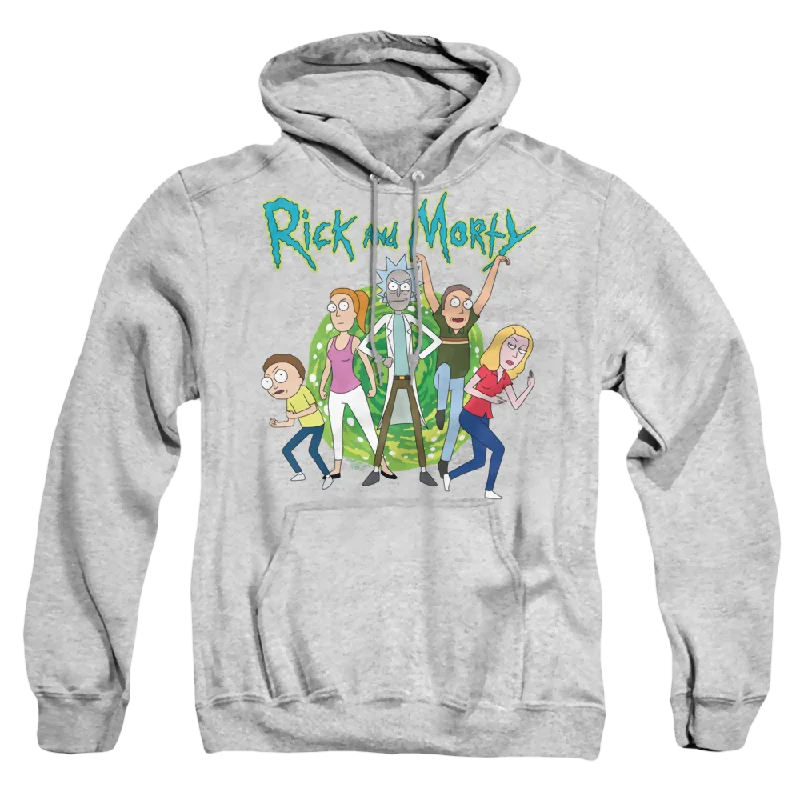 Rick and Morty Family Fights Together - Pullover Hoodie