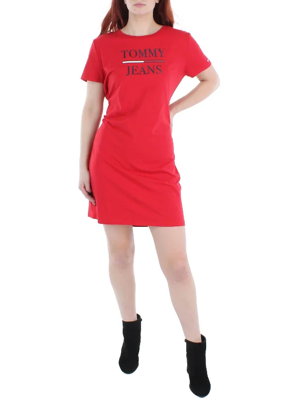 Womens Logo Midi T-Shirt Dress