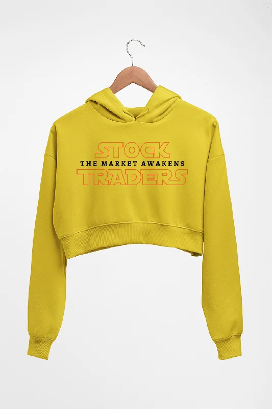 Share Market(Stock Market) Crop HOODIE FOR WOMEN