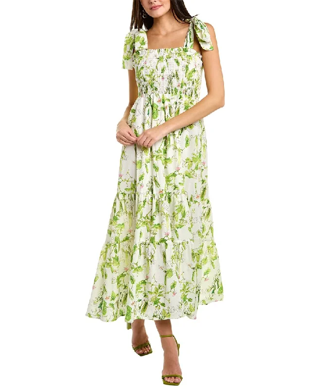 Kathleen Maeve Emma Linen-Blend Maxi Dress