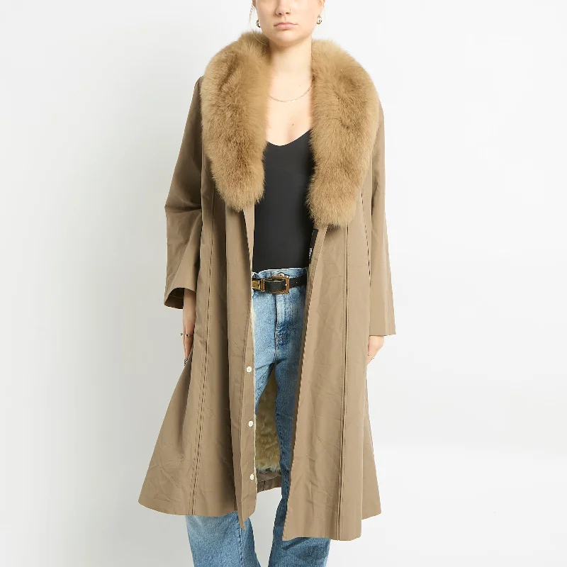 Diolen Fur Lined Trench - UK 14