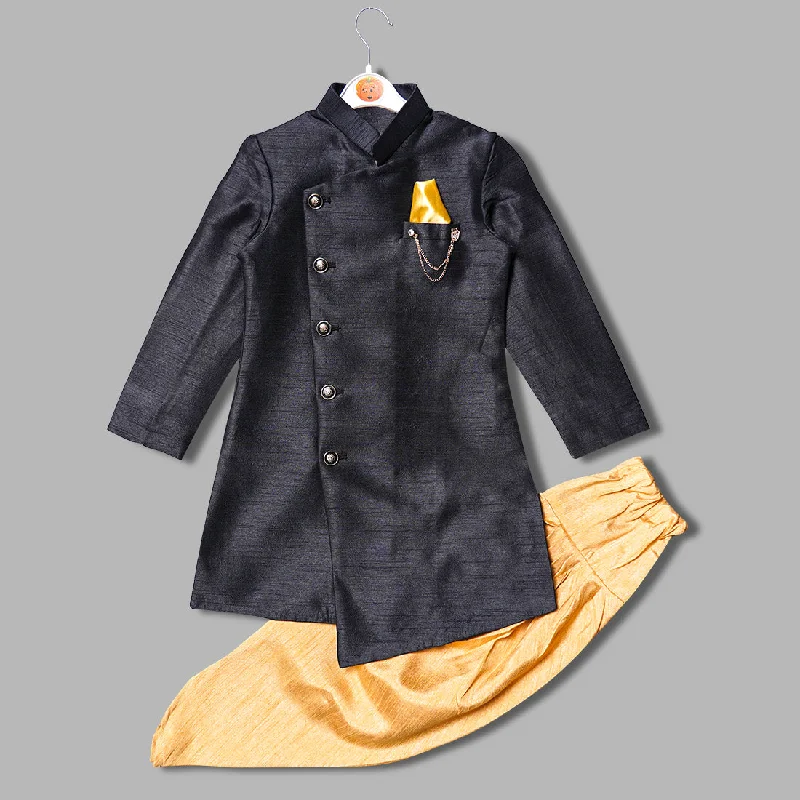 Black & Blue Boys Kurta Pajama