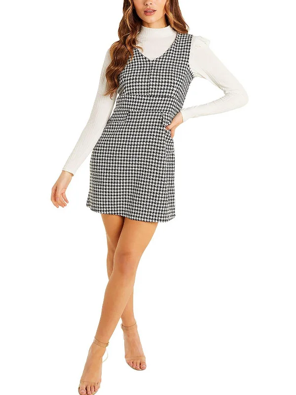 Womens Work Mini Sheath Dress