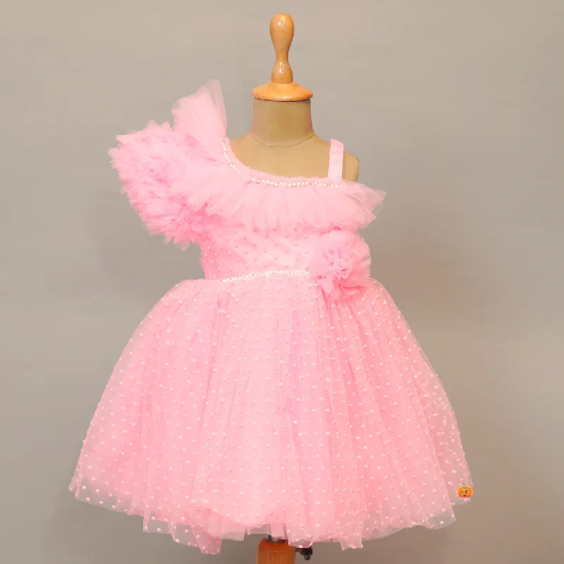 Pretty Pink Designer Kids Frock