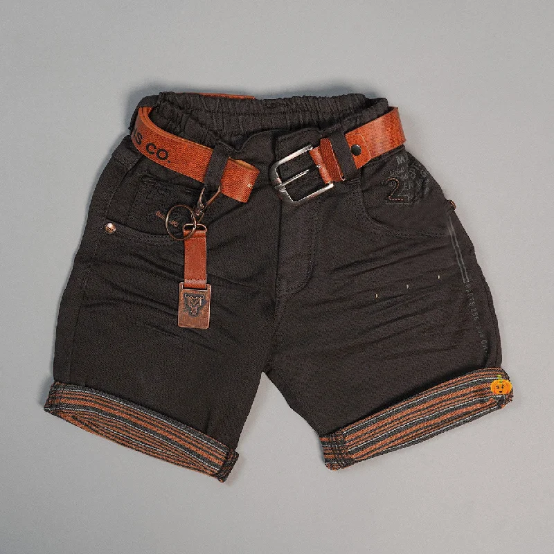 Navy Blue and Coffee Shorts For Boys