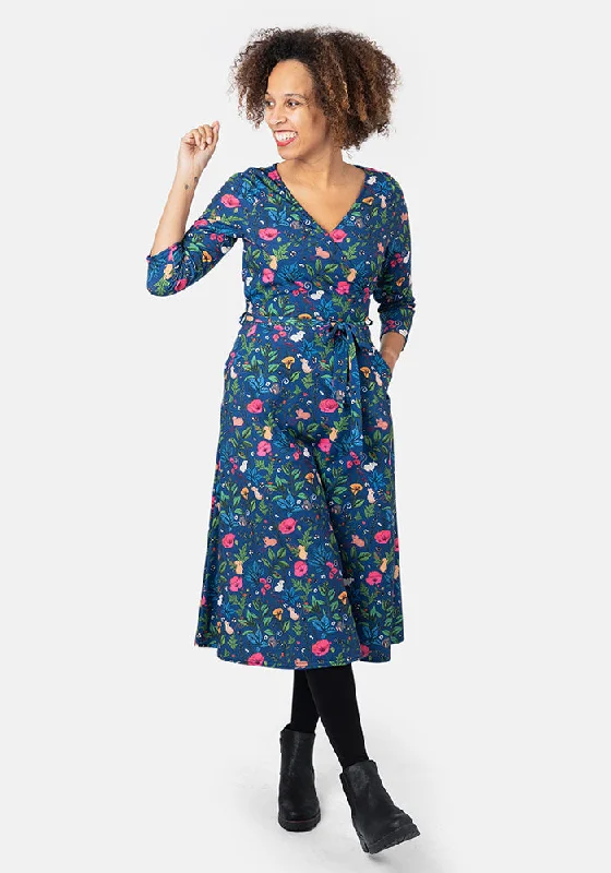 Penny Pretty Mouse Print Midi Dress