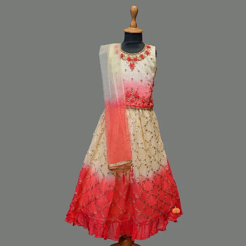 Rani & Lemon Girls Lehenga Choli