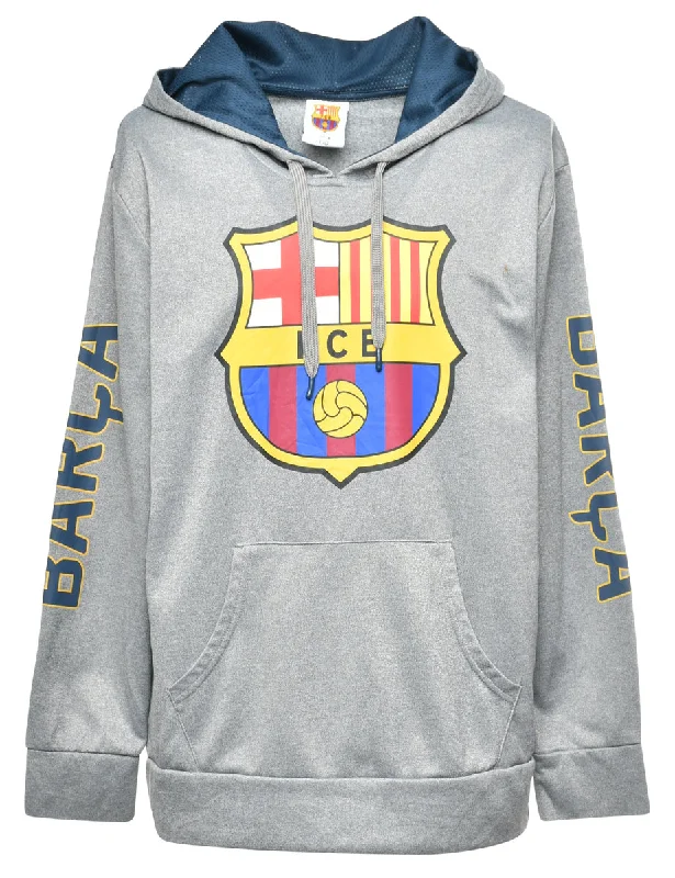 FCB Hooded Sports Sweatshirt - L