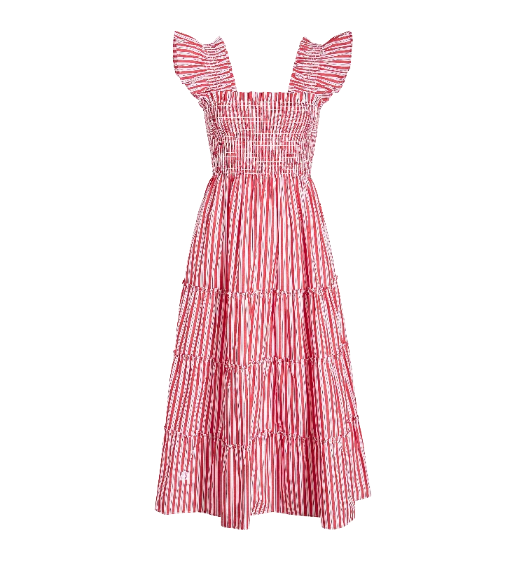 The Ellie Nap Dress in Red Stripe