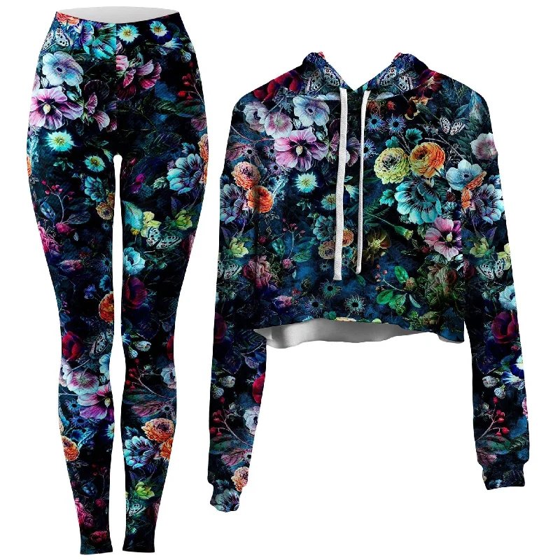 Neverland Crop Hoodie and Leggings Combo