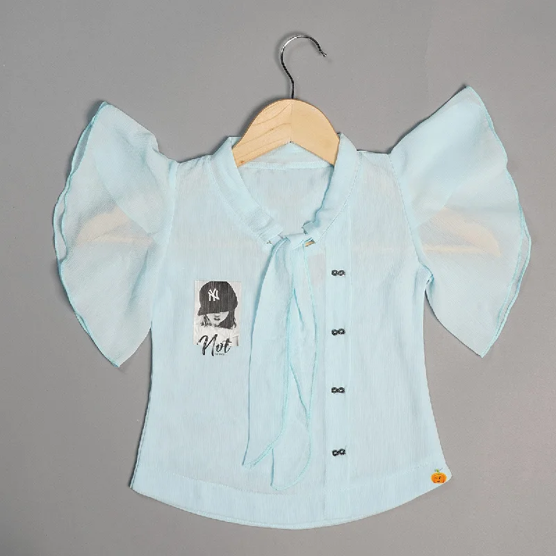 Butterfly Sleeves Top for Kids