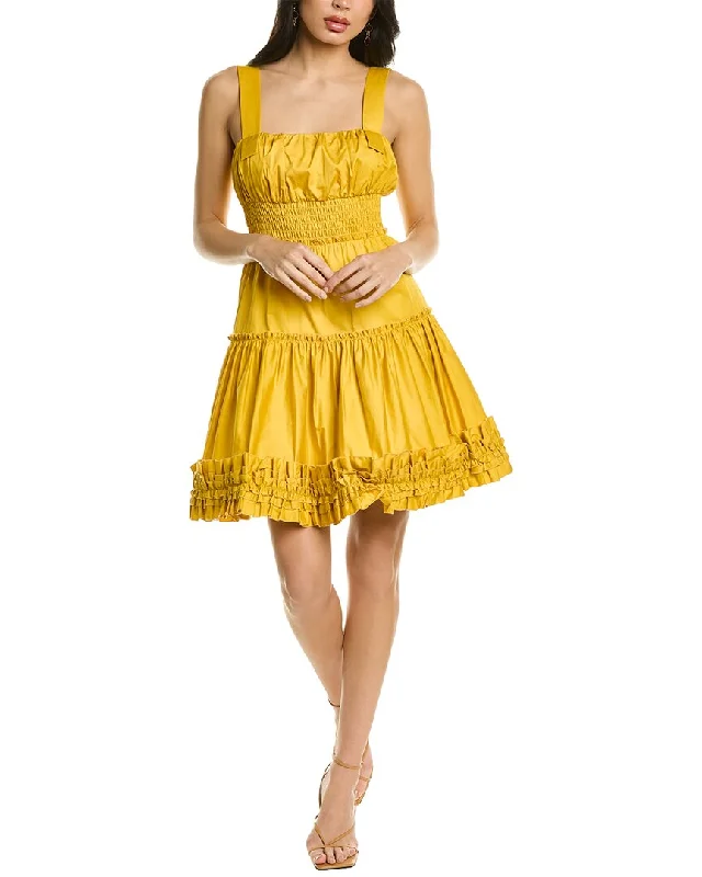 Jason Wu Smocked Ruffle Dress