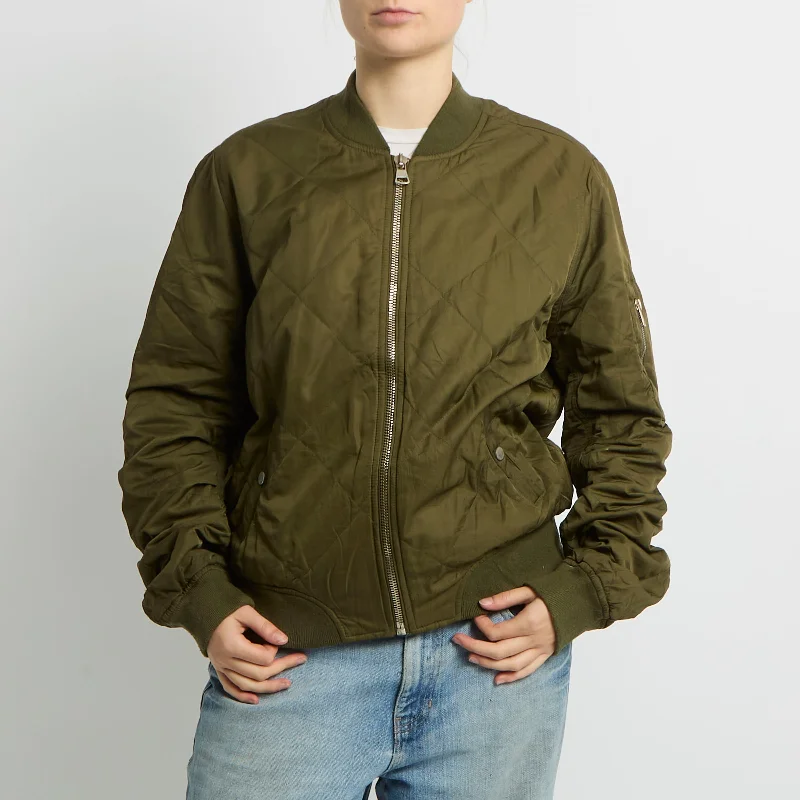 Quilted Bomber Jacket - UK 12