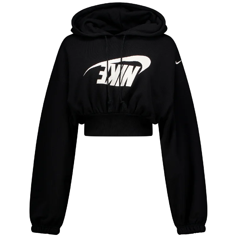 Nike Sportswear Oversized Cropped French Terry Pullover Hoodie