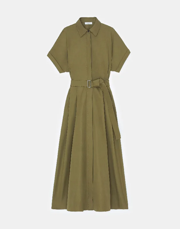 Organic Cotton Poplin Shirtdress