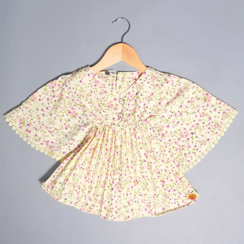 Floral Patterns Top for Kids And Girls