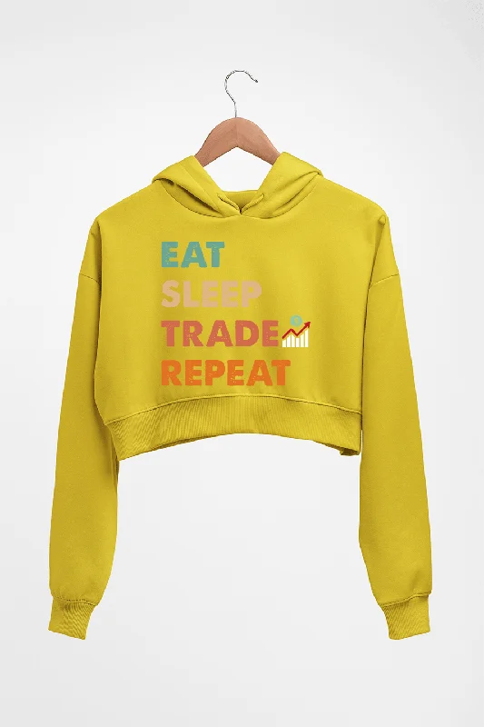 Share Market(Stock Market) Crop HOODIE FOR WOMEN