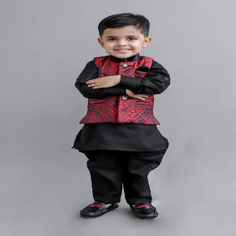 Ethnic Boys Kurta Pajama with Nehru Jacket