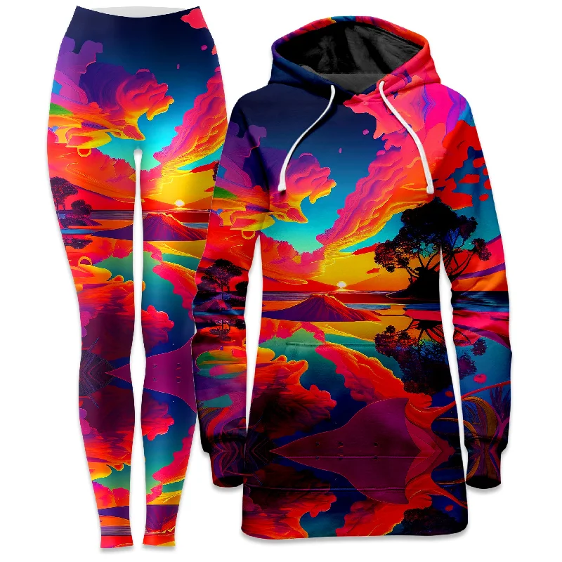 Paradiso Hoodie Dress and Leggings Combo