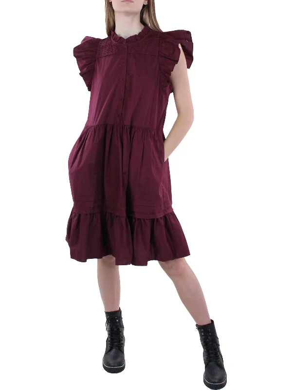 Gaia Womens Casual Short Tunic Dress