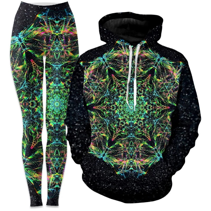 Green Prism Hoodie and Leggings Combo