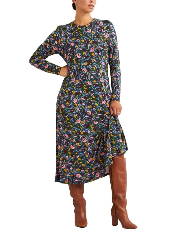 Boden Crew Neck Jersey Midi Dress