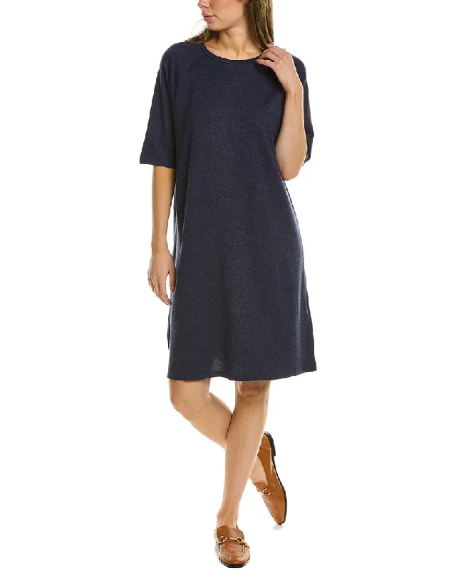 EILEEN FISHER Melange Crewneck T-Shirt Dress