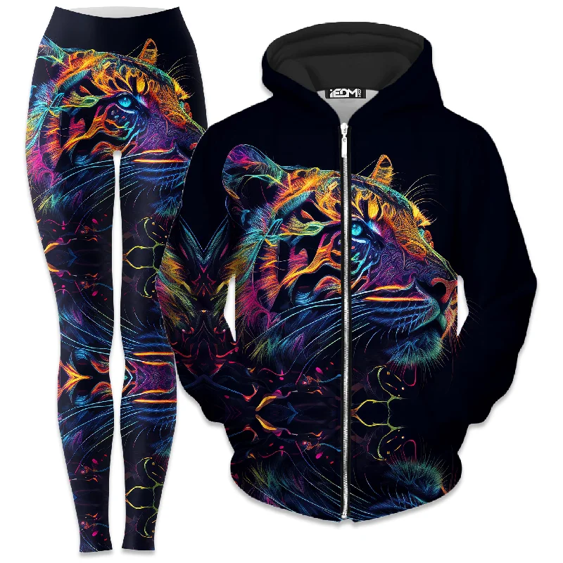 Tigre Realm Zip-Up Hoodie and Leggings Combo