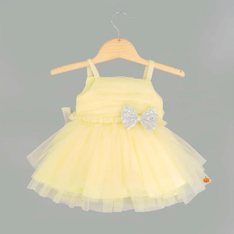 Lemon Bow Design Baby Frock