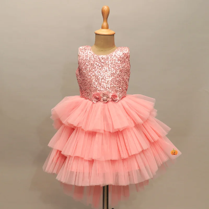 Shimmering Party Wear Frock for Girls