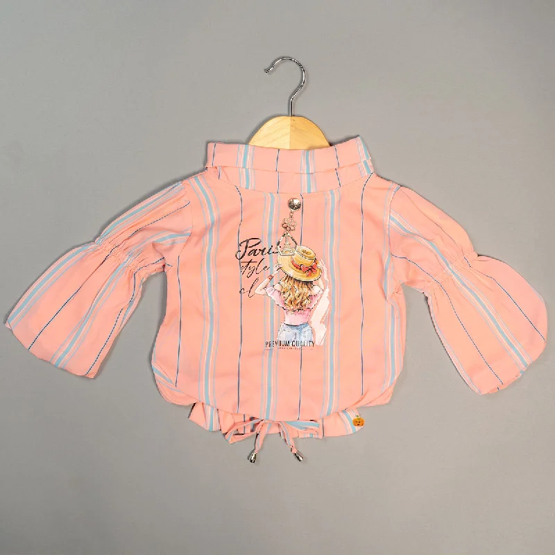 Baby Girl Tops with Stripe Patterns