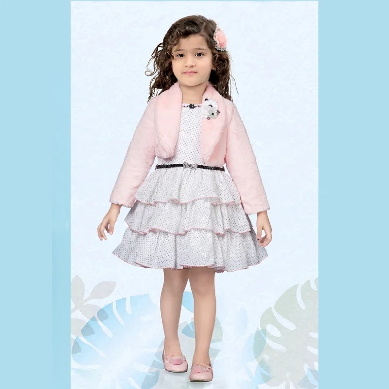 Polka Dots Layered Girls Frock