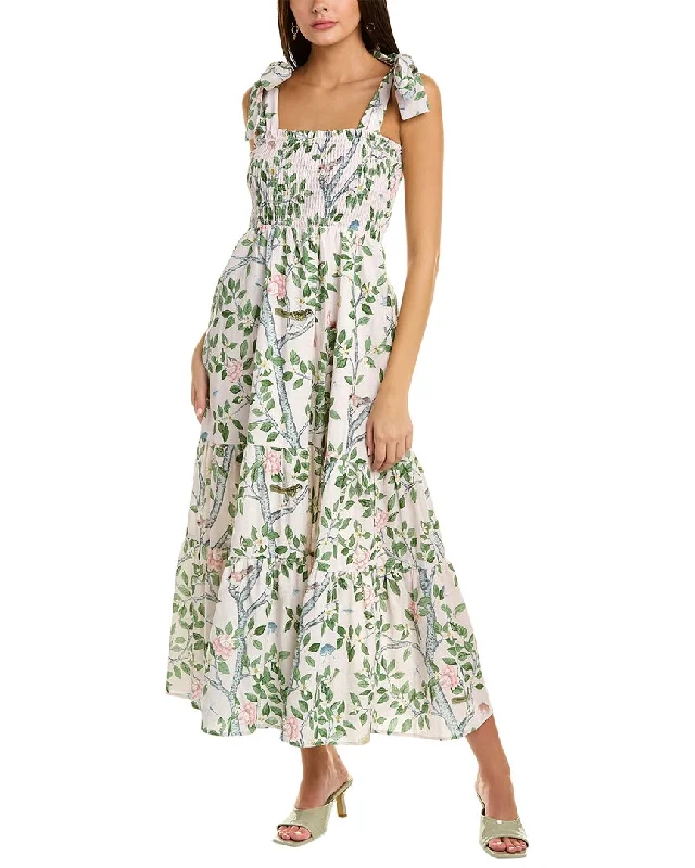 Kathleen Maeve Emma Linen-Blend Maxi Dress