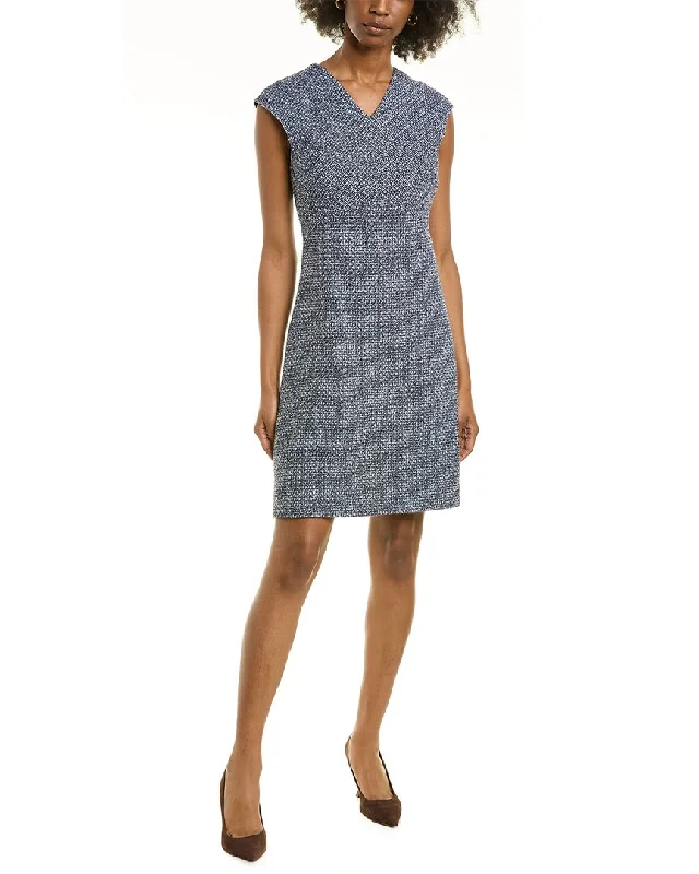 St. John Textured A-Line Dress