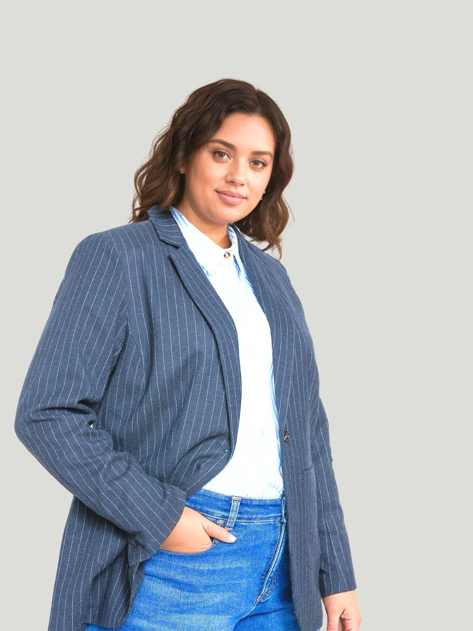 Universal Standard The Pinstripe Blazer