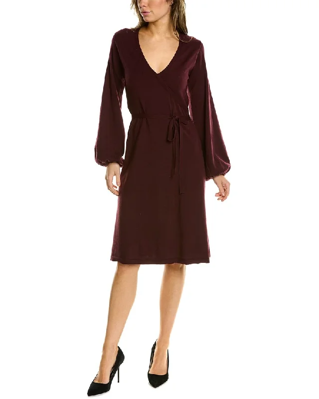 Max Studio Surplice Sweater Dress