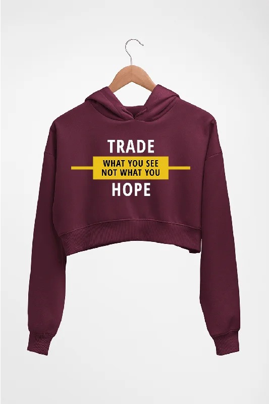 Share Market(Stock Market) Crop HOODIE FOR WOMEN