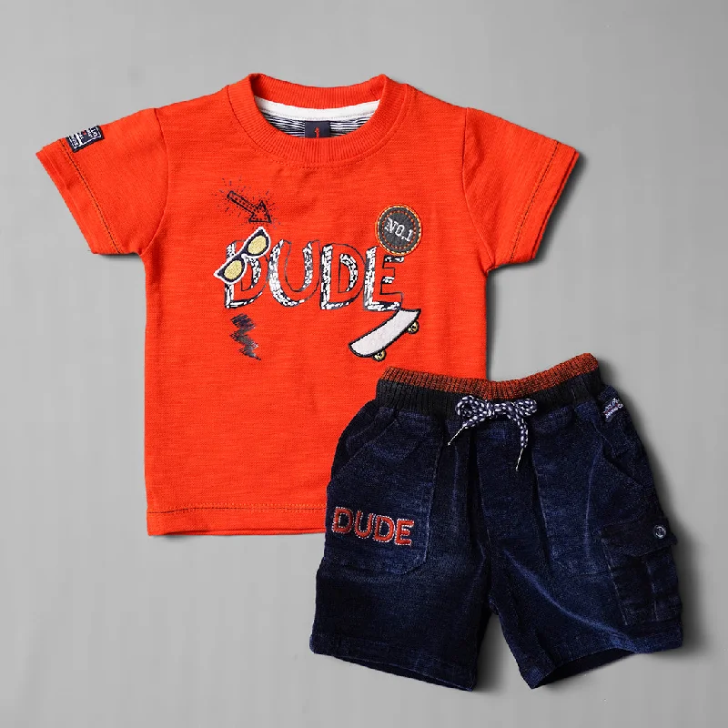 Orange & Yellow Baba Set for Boys