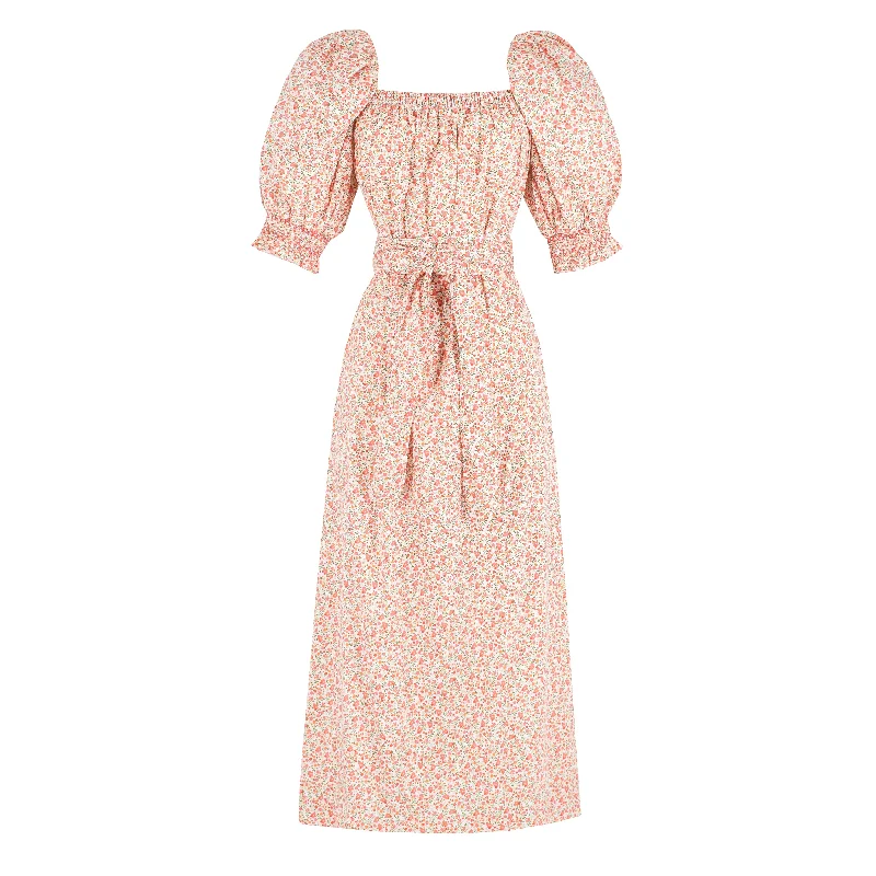 Women's Bonjour Dress in Peach Floral