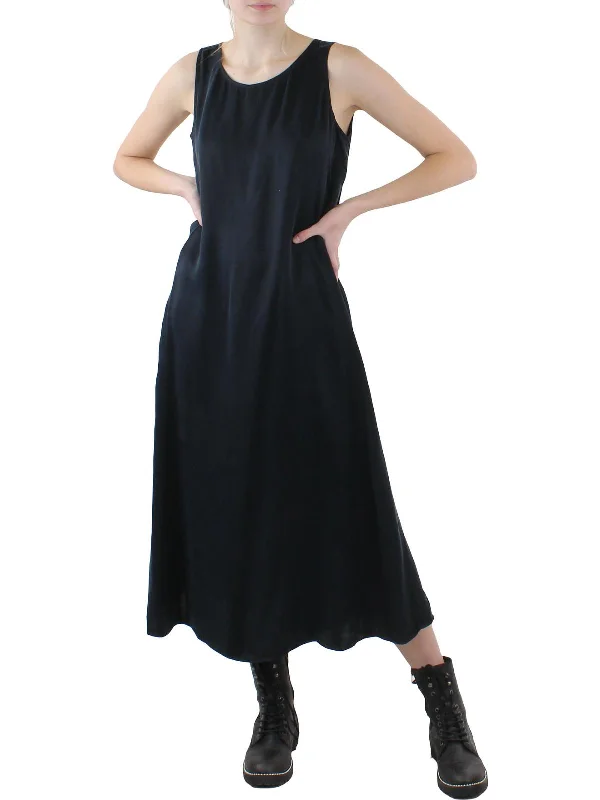 Womens Cotton Long Sheath Dress