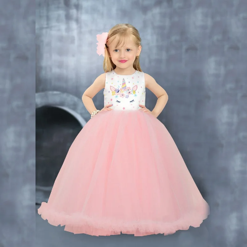 Shimmering Party Wear Gown for Girls