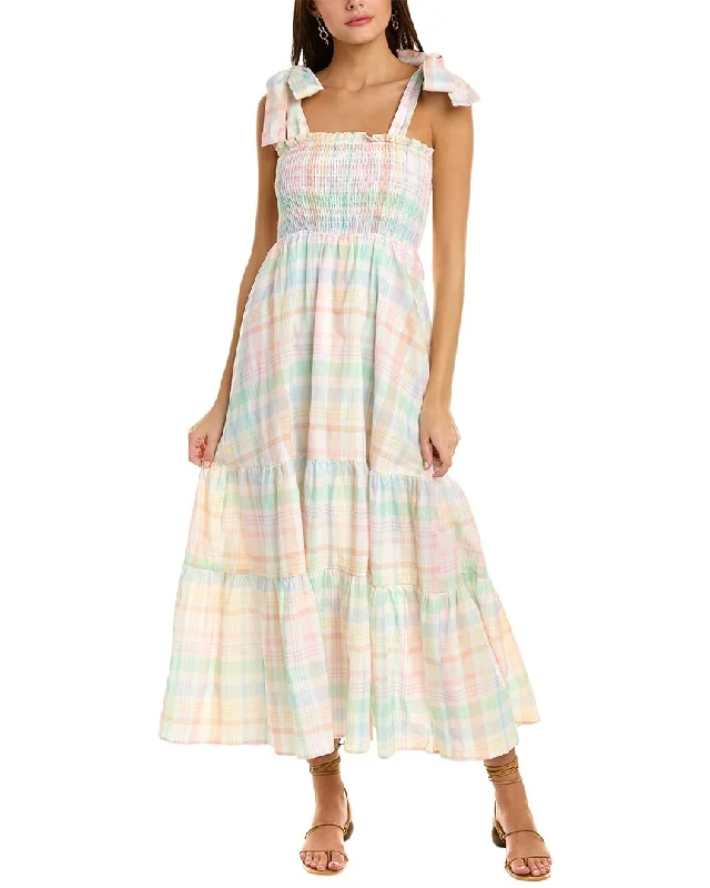 Kathleen Maeve Emma Linen-Blend Maxi Dress