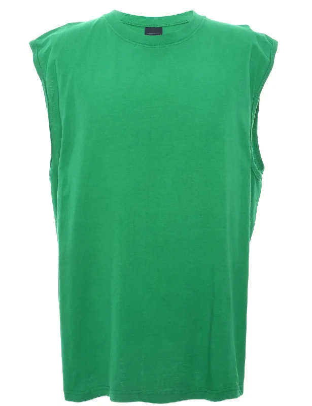 Green Plain T-shirt - XL